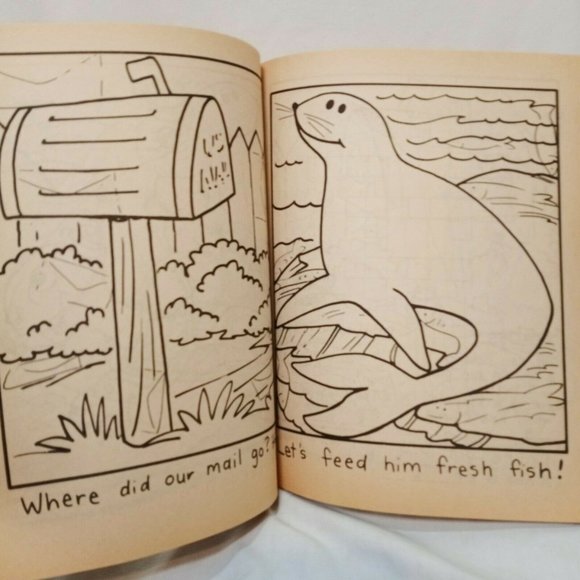 Jumbo Coloring Activity Book 1993 Justen Products - Picture 9 of 12